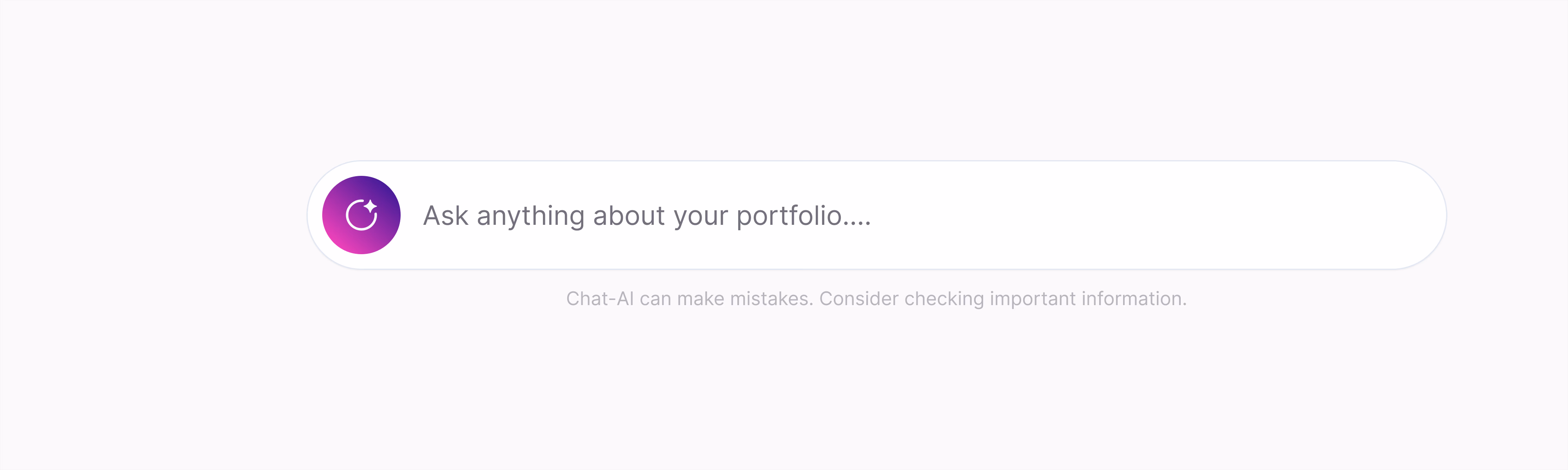 Chat-AI input interface